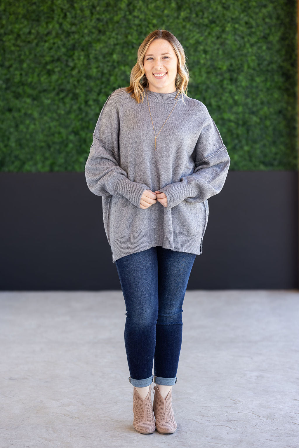 Aurora Cozy Sweater - Grey